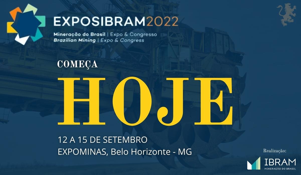É hoje! Comece a sua semana com a Exposibram 2022! Ígnea Geologia e Meio Ambiente